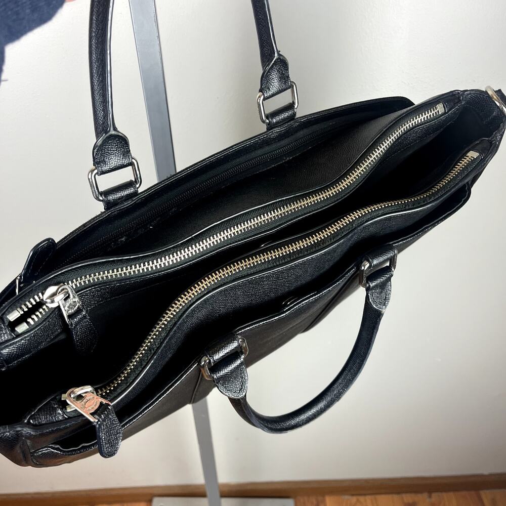 COACH Metropolitan Double Zip Business Case - Black - Picture 7 of 7